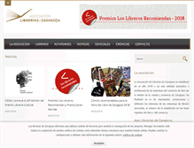 Tablet Screenshot of libreriasdezaragoza.com